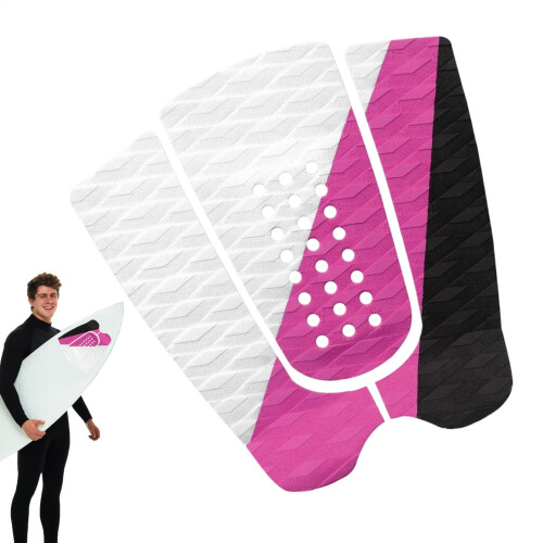 Skimboard Traction Pads, Tail Pad  AntiSlip, Shock Resistant, Pink