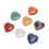 Pierre chakra en forme de cœur, pierres multicolores 4