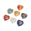 Pierre chakra en forme de cœur, pierres multicolores 6