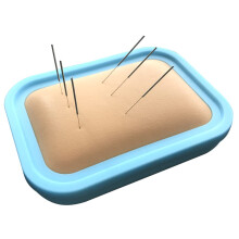 Silicone Acupuncture Study Training Model Pad Simulated Human Skin for Acupuncture Beginners to Practice Acupuncture Skills