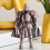 Multijointed medieval robot figure  Flexible movable statue with 360 head 2