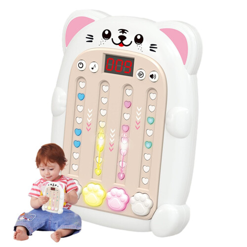 Quick Push Music Game, Educational Electronic Rhythm Console White Tiger
