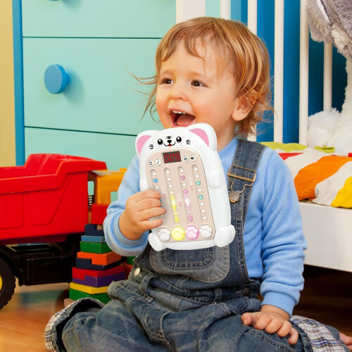 Quick Push Music Game, Educational Electronic Rhythm Console White Tiger 1