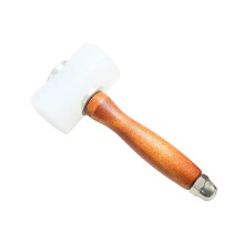 Rubber Mallets 1Pc Nylon Head Leather Carving Tool Hammer Brown DIY Leatherworking Printing Impact Furniture Protection