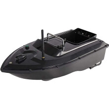 Remotecontrolled bait boat, bait boat, fish finder, 1.5 kg, antigrass wind, bait boat with LED navigation light