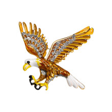 Brooch 1 Piece Cartoon Vintage Eagle Brooch Suit Coat Accessory Pin Corsage Yellow Ref: 8010