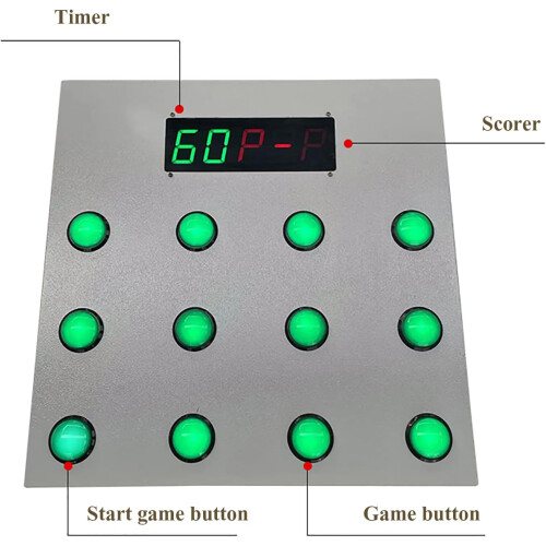 Puzzle Reaction Test Trainer, WhackaMole Game with Timer and Score Counter 2