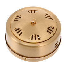 1 Piece Retro Moxibustion Box Made of Pure Copper for Moxibustion Massage, Closed Design for Focused Body Care Ref: 3112