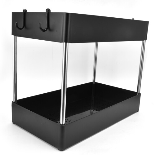 Carbon Steel Storage Rack, Multi-function Kitchen Organizer, Compact Space-saving Design, Durable Utility Shelf, Wide Range Of Applications For Closet 2