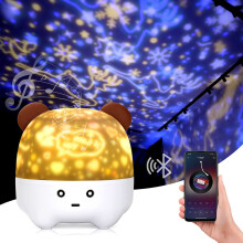 Teilgeoir Réalta Cosmic Dreamer, Solas Oíche Rothlach 360 Céim le 6 Chás Scannán do Pháistí, Lampa Réalta faoi Thiomáint Ceallraí le