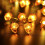 Φωτάκια Harvest String, ζεστά φώτα LED, τρισδιάστατο σχέδιο Acorn, λειτουργία με μπαταρία 2