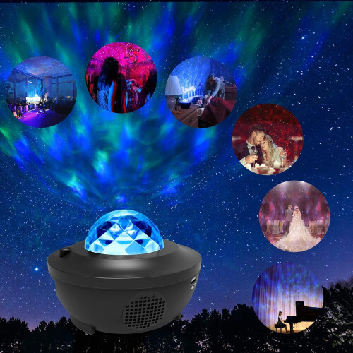 Cosmic Dreamscapes: Προβολέας Galaxy με App Control — Φως Starry Night, ηχείο Bluetooth και λειτουργία 2