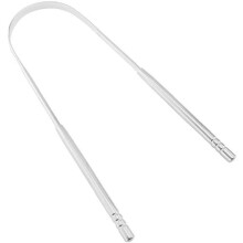 Stainless Steel Tongue Scraper Tongue Cleaner Oral Hygiene Silver Beautifully Crafted