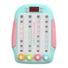 Rhythm Slot Machine, Rhythm Game Arcade Machine, Handheld Pop Fidget Game, Musical Challenge for Children, Stress Relief Toy Game Blue Ref: 7105