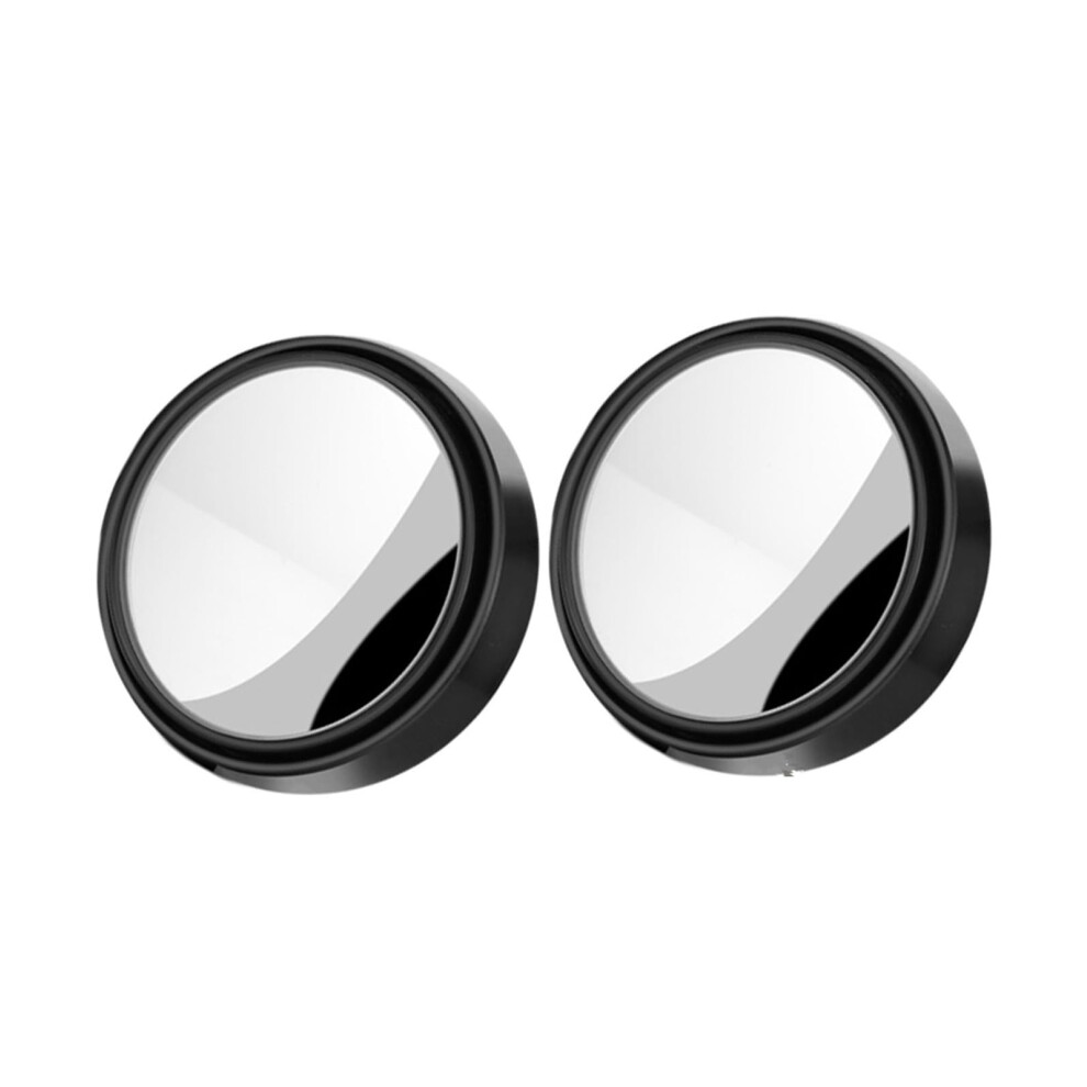 Car Rearview Mirror Glass 360Degree Rotation Wideangle Blindspot Mirror Convex Mounted Side Wing Glass Black 9189345022197