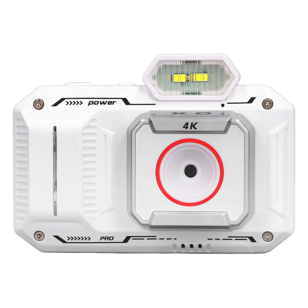 4K Digital Camera 65Mp 18X Zoom Antishake Auto Focus Compact Vlog Camera Ref: 3775 White 9365049858762
