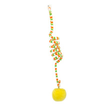 Hängende Tür-Katze-Ballspielzeug mit Glöckchen, Plüsch & PVC, 6 cm, 70-180 cm Seil