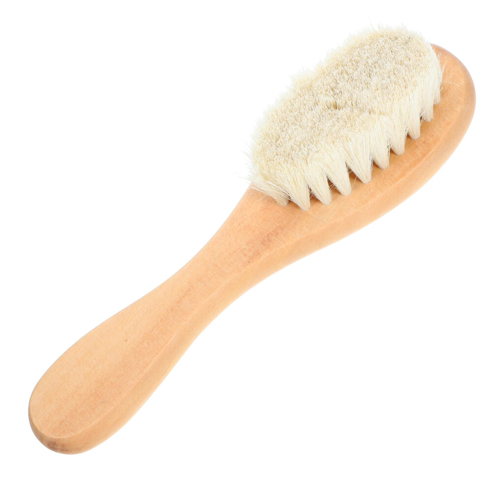 Laundry Stain Brush For Delicate Fabrics Goat Hair Scrubbing Tool For Stain Removal On Clothes Knitwear, Cotton  Linen