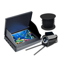 Underwater Fishing Camera, 4.3 Inch IPS Screen and 1500 Brightness for Lake, Boat, Kayak, Fishing, Waterproof EU Plug 50m