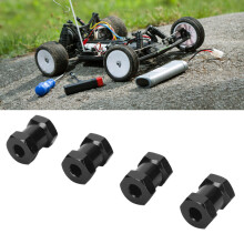 Schwarze 17 mm lange RC-Rad-Polygon-Hub-Erweiterungen für verbessertes Handling