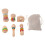 6-teiliges Babyrassel-Set aus Holz mit 2
