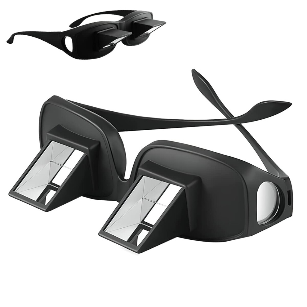 Black Lazy Glasses, Reader Prism Glasses, Hd Horizontal Glasses, Refraction Glasses, Lying Reading And Watching Tv,
