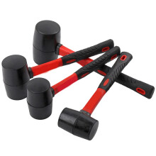 Rubber Hammer Mallet 8 Oz 12 Oz 16 Oz 24 Oz Decoration Tool Hammers Shaft Handle With Grip M25 Model 800g