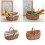 Multipurpose Sturdy Wicker Fruit Basket Portable-Unlined 2