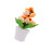 Oeufs imprimés simulés, plante en pot, décoration de-Orange 1