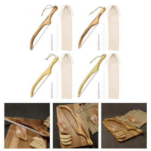 Wood Sourdough Bread Slicer 40CM Featuring-pine wood document 2