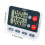 Kitchen Double Channel Timer with Adjustable Alarm and Large 3