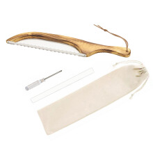 Bread Cake Cutting Tool Wood Professional-Ancient wood double