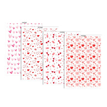 4Pcs Love Heart Transfer Paper for Clay Earring-YH81828384