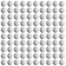 Paquet de 100 boules de neige d'imitation réalistes 6 cm,