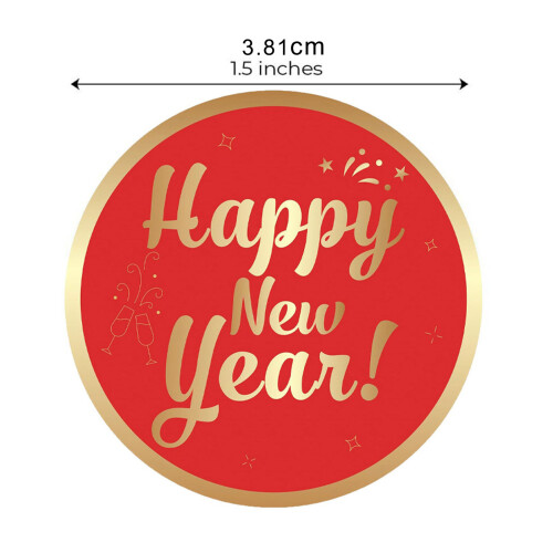Self-Adhesive Wrapping Labels Round Sealing Sticker for Present 2