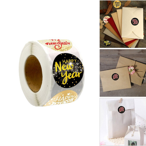 Christmas Wrapping Labels Self-Adhesive Labels for-2.5cm 1