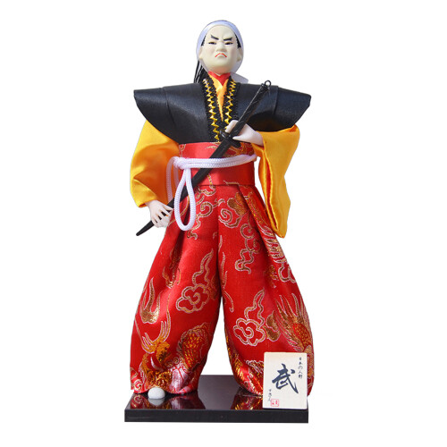 Authentics Poupées masculines de samouraïs japonais de 12-W099