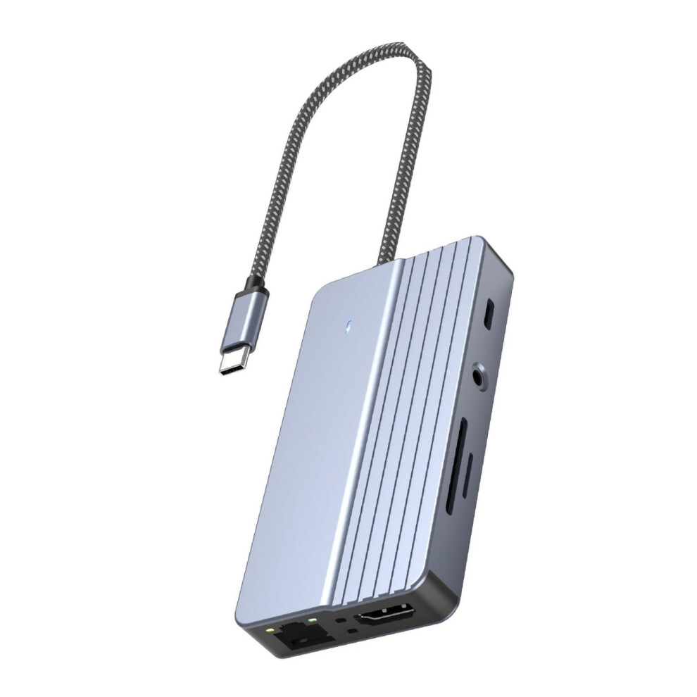 Usb C Hub With 4K Hdmi Rj45 Usb3.0 Card Reader Pd100w Charging For Laptop And Multi Devices 9174973662914