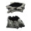 Artificial Tree Stumps Vase Decorative Planter Pots Barks-grey 2