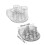 Support mural rotatif pour dentifrice/brosse à-Gris transparent 4