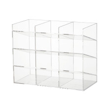 Spacious Pen Holder Acrylic Desk Organizer-Fixed frame 27 x 12.