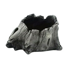 Artificial Tree Stumps Vase Decorative Planter Pots Barks-grey
