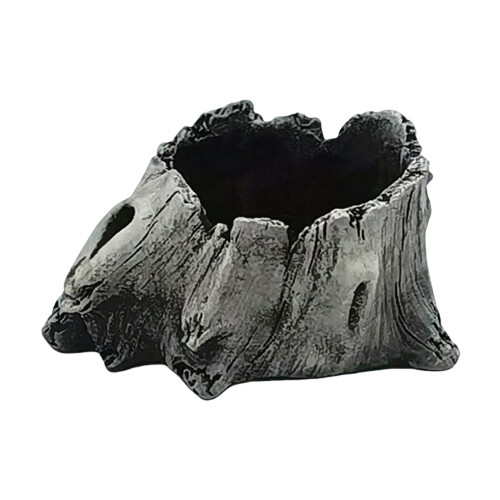 Artificial Tree Stumps Vase Decorative Planter Pots Barks-grey