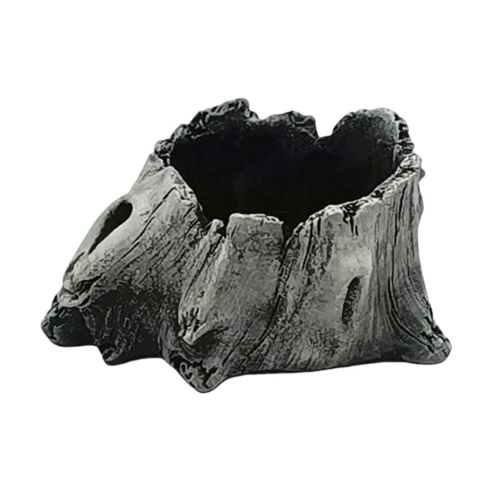 Planter Trunk Planter Succulents Pots Stump Planter Pots-grey