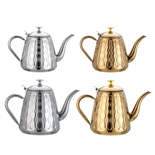 Multipurpose Serving Pots Teapots Professional-Silver 1.5L 1