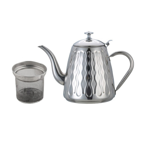 Large Teas Kettles Cold Kettle Juice Container-Silver 1.8L