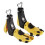 Support de forme de chaussure pour tous les-Jaune noir grand s 6