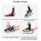 Support de forme de chaussure pour tous les-Jaune noir grand s 7