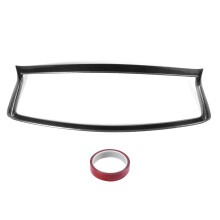 Copertura per griglia anteriore in fibra di carbonio lucida stile VIP, look di lusso con vero tappetino in fibra di carbonio, paraurti anteriore in
