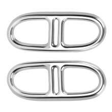 Accessori per la finitura del tubo di scarico per paraurti posteriore del veicolo, copertura di scarico di lusso in acciaio inossidabile di alta